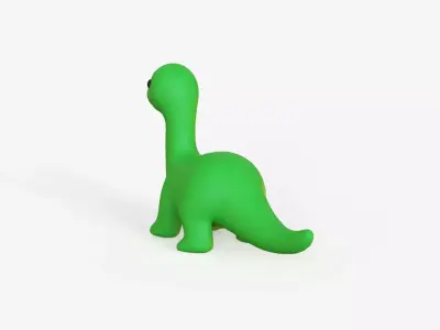 Dinosaur Diplodocus Low-poly 3D model