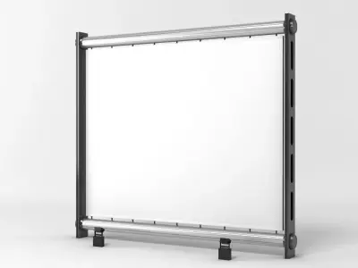 Billboard 002 Low-poly 3D model