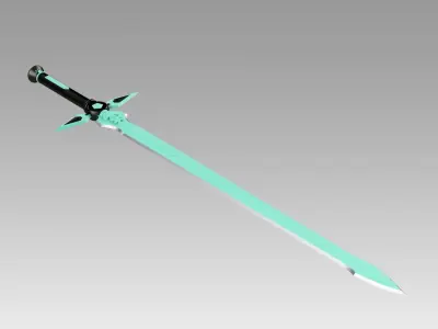 Sao Kirtos Dark Repulser Sword cosplay prop weapon 3D model