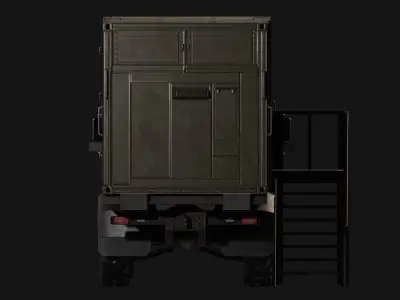 Military Truck Low-poly 3D model