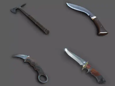 Blade Package Free low-poly 3D model