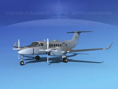 Beechcraft MC-12W Liberty V02 3D model