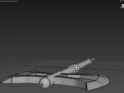 Double Bit Axe Low-poly 3D model