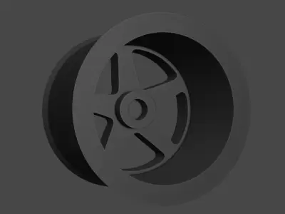 Weld Ventura Wheels 3D Model for Scale Models  3D print model