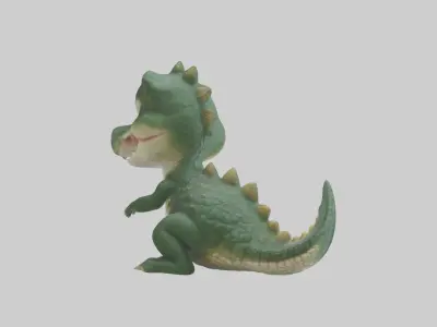 Babycrocodile Model 1 Low-poly 3D model