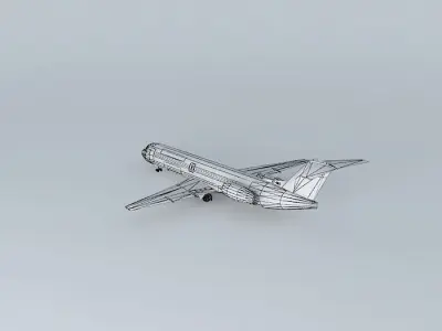 Naft Airlines Fokker 100 Free 3D model