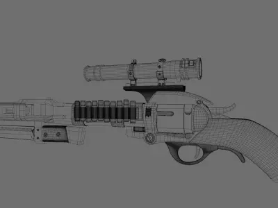 Gun fantasy 3D model