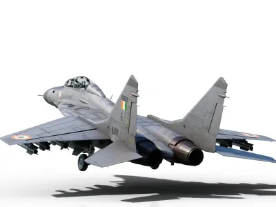 Mikoyan-Gurevich MiG-29Kub Mig29Kub shipboard aircraft Low-poly 3D model