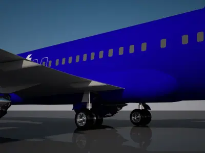 Southwest 737 MAX - 9 3D model