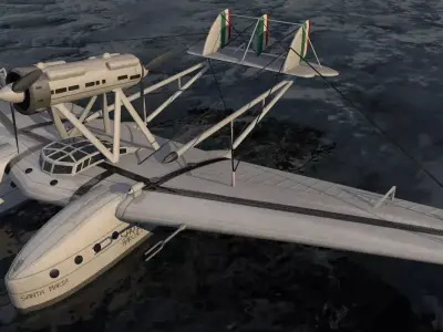 Savoia Marchetti S-55 3D model