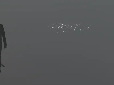 FeatherShoot02 300 Low-poly 3D model