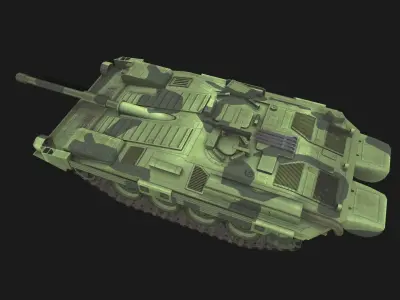 Tank Strf 90 Low-poly 3D model