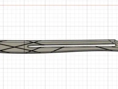Warframe Pangolin sword 3D print model