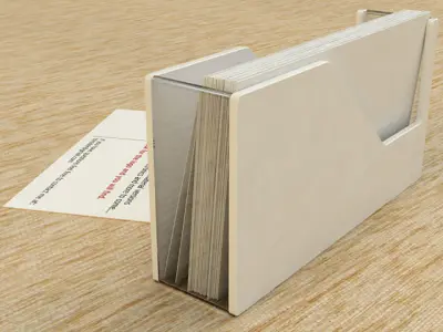 Business Card Holder Free low-poly 3D model
