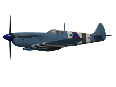 Supermarine spitfire Mk-XI 3D model
