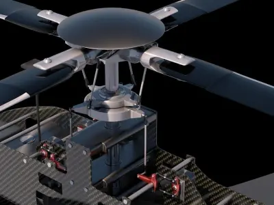 Sharkeye X Unmanned Helicopter Low-poly 3D model