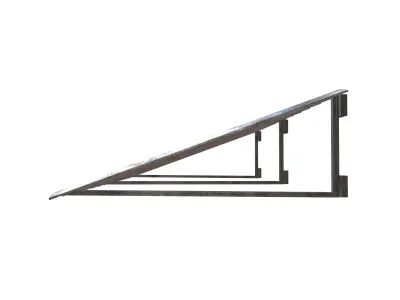 Tin Roof v1 002 Low-poly 3D model