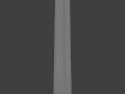 Simple sword Low-poly 3D model