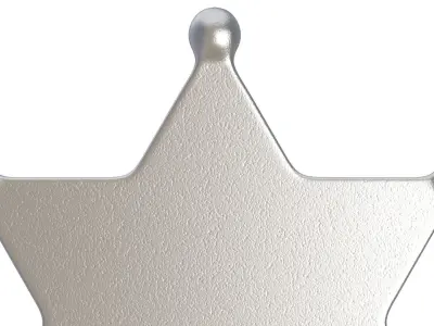 Sheriff Star Silver 3D model