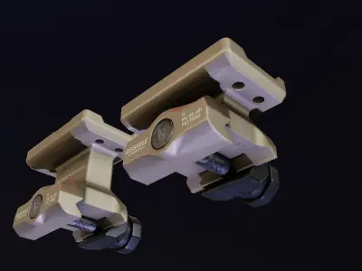  Super Precision T1 Mount Low-poly 3D model