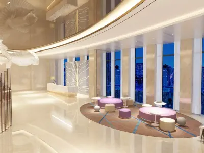 The Hotel Lobby 12 3D model