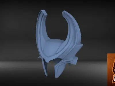 Heimdal Cosplay Helmet for 3d printing 3D model