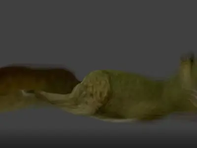 squirel rigged Low-poly 3D model