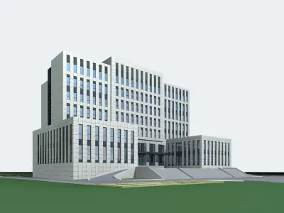 60 Office Buildings Collection 3D model