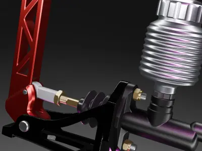 Vertical Drift Handbrake inspired by Wilwood 3D model