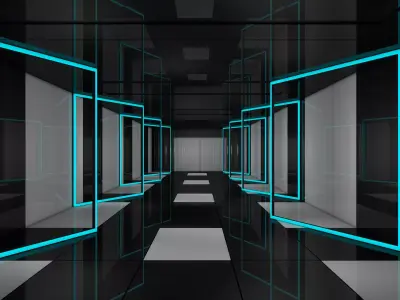 Sci Fi Interior 3D model 86