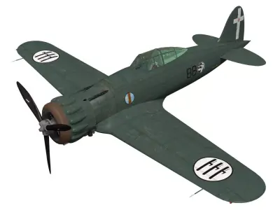 macchi mc200 saetta 3D model
