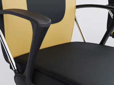 Modern Office Chair 3D Model High Quality PBR 3dsMax FBX Blender Free low-poly 3D model