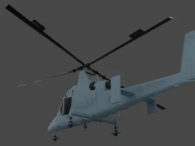 K-MAX - The AERIAL TRUCK Helicopter - US Marines - Low-poly 3D model