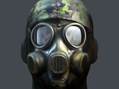 Helmet 3d model military combat Military Low-poly Low-poly Low-poly 3D model