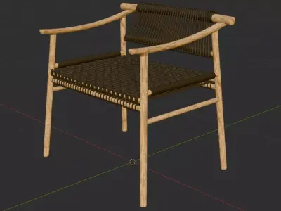 Woven Outdoor Chair 3D model