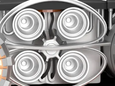 spaceship futuristic spacecraft 3D model