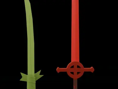 Adventure Time - Finn - Swords Free low-poly 3D model