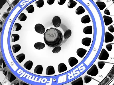 SSR formula aero mesh wheel 3D model