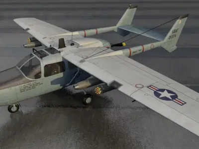 Cessna O-2A Skymaster 3D model