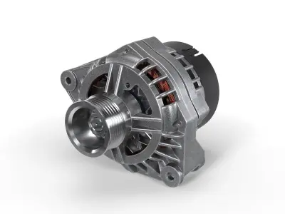 Car Alternator 3D model