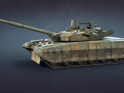 T-84 Oplot-M Low-Poly Low-poly 3D model