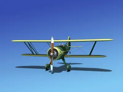 Waco YMF-5 V12 3D model