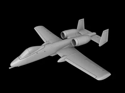 A10-A THUNDERBOLT-II Scale 1-72 Ready to Print STL FILES 3D print model
