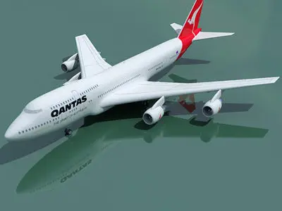 Qantas Airways Boeing 3D model