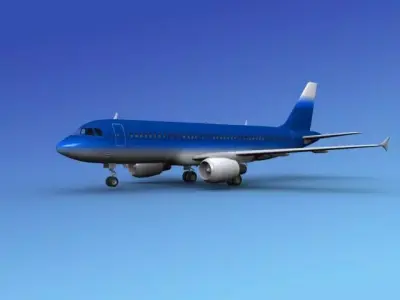 Airbus A320 Corporate 5 3D model