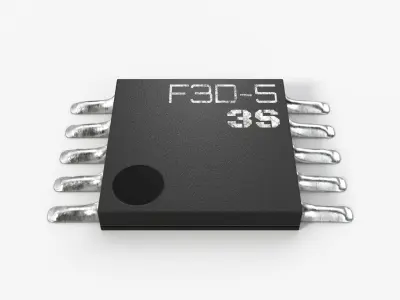 Small Chip with 2K PBR Textures 3D model