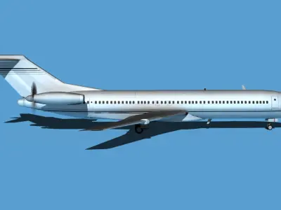 Boeing 7X7-2 Jet Fan V202 3D model