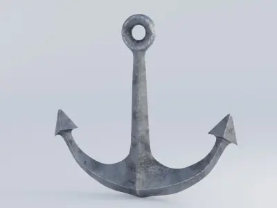 Anchors 4K Low-poly 3D model