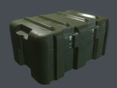 Military Crate Low-poly 3D model