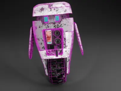 RobotTim robot Free low-poly 3D model